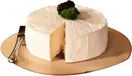 A cheese wheel.